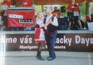 Bob Janovsky dances with daughter Kisha