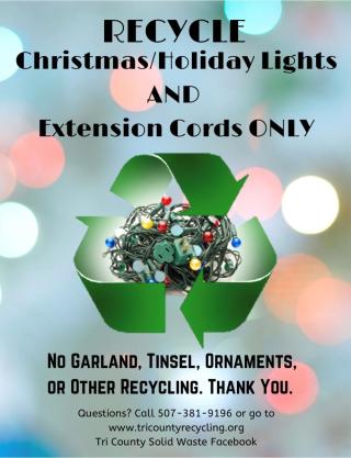 Recycle Holiday Lights 